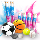 Gender Reveal Holi Cannon & Sports Ball Pack