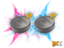 Gender Reveal Exploding Hockey Pucks 2pk