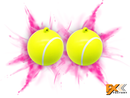 Gender Reveal Exploding Tennis Balls 2pk