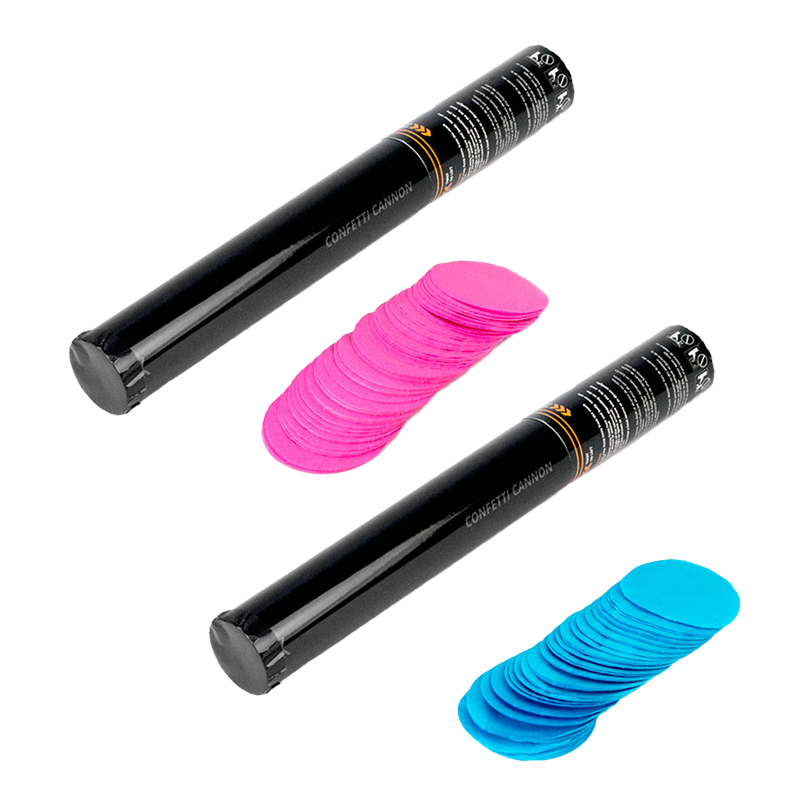 Gender Reveal Confetti Cannon 2pk