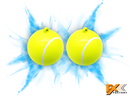 Gender Reveal Exploding Tennis Balls 2pk